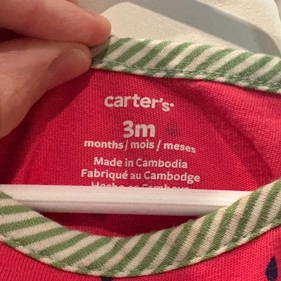 Carter's Cotton Watermelon Romper - Picture 4 of 5
